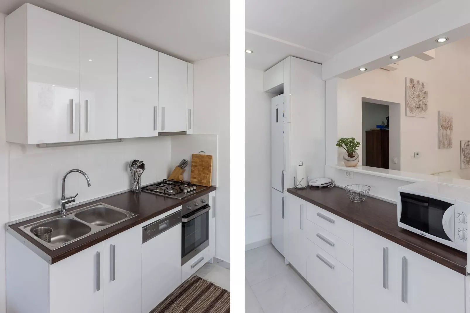 Apartment Super Marijo - Two-Bedroom Apartment with Sea View-Kitchen
