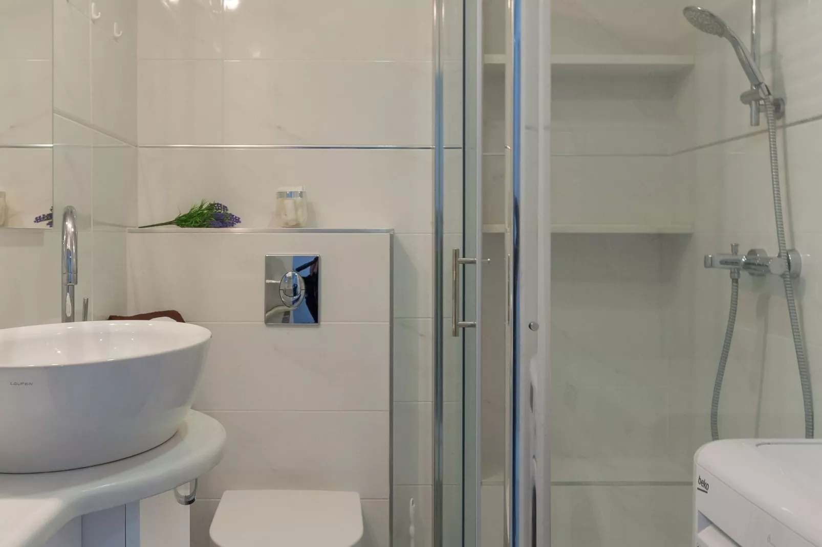 Apartment Super Marijo - Two-Bedroom Apartment with Sea View-Bathroom