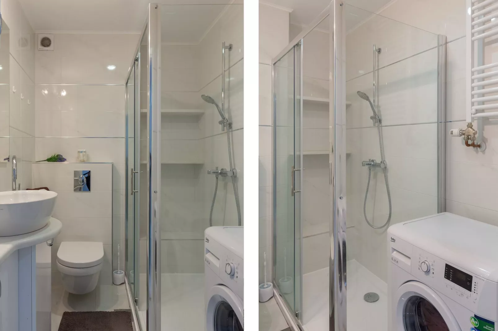 Apartment Super Marijo - Two-Bedroom Apartment with Sea View-Bathroom