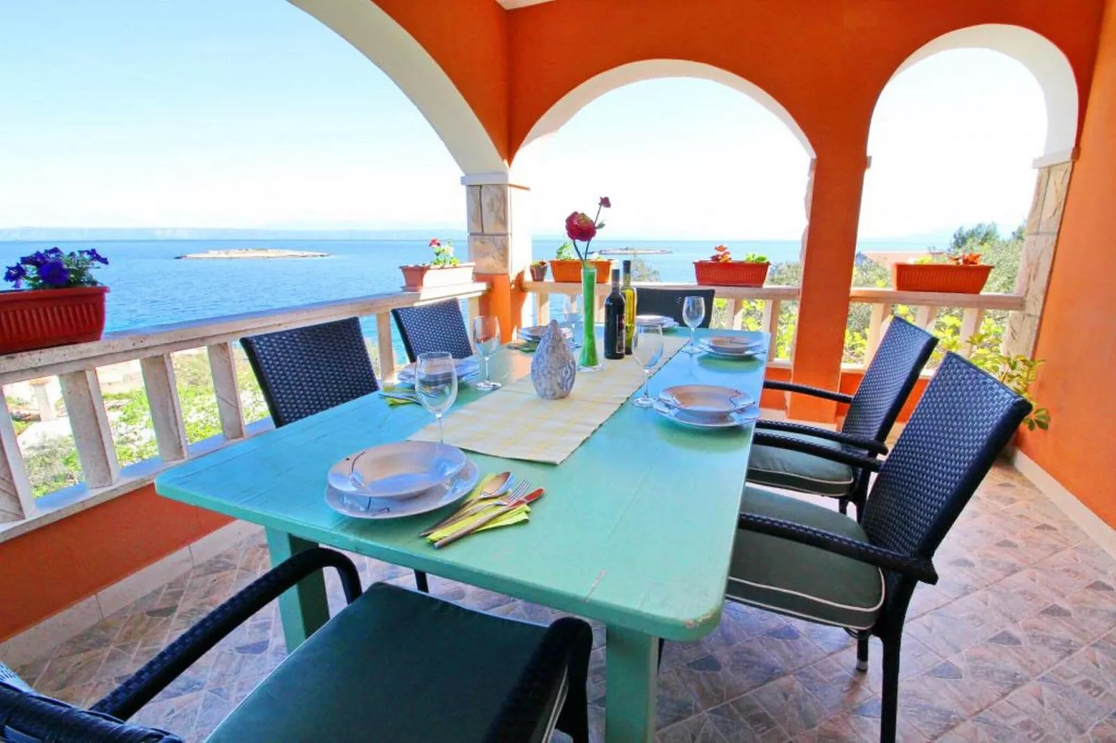 Apartments Sea Line - One Bedroom Apartment with Terrace and Sea View-View