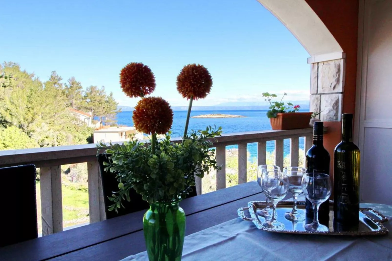 Apartments Sea Line - Two Bedroom Apartment with Terrace and Sea View-Aussicht