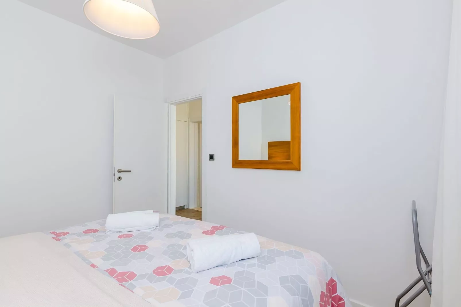 Apartments Knego - Comfort One Bedroom Apartment with Balcony and Sea View-Bedroom