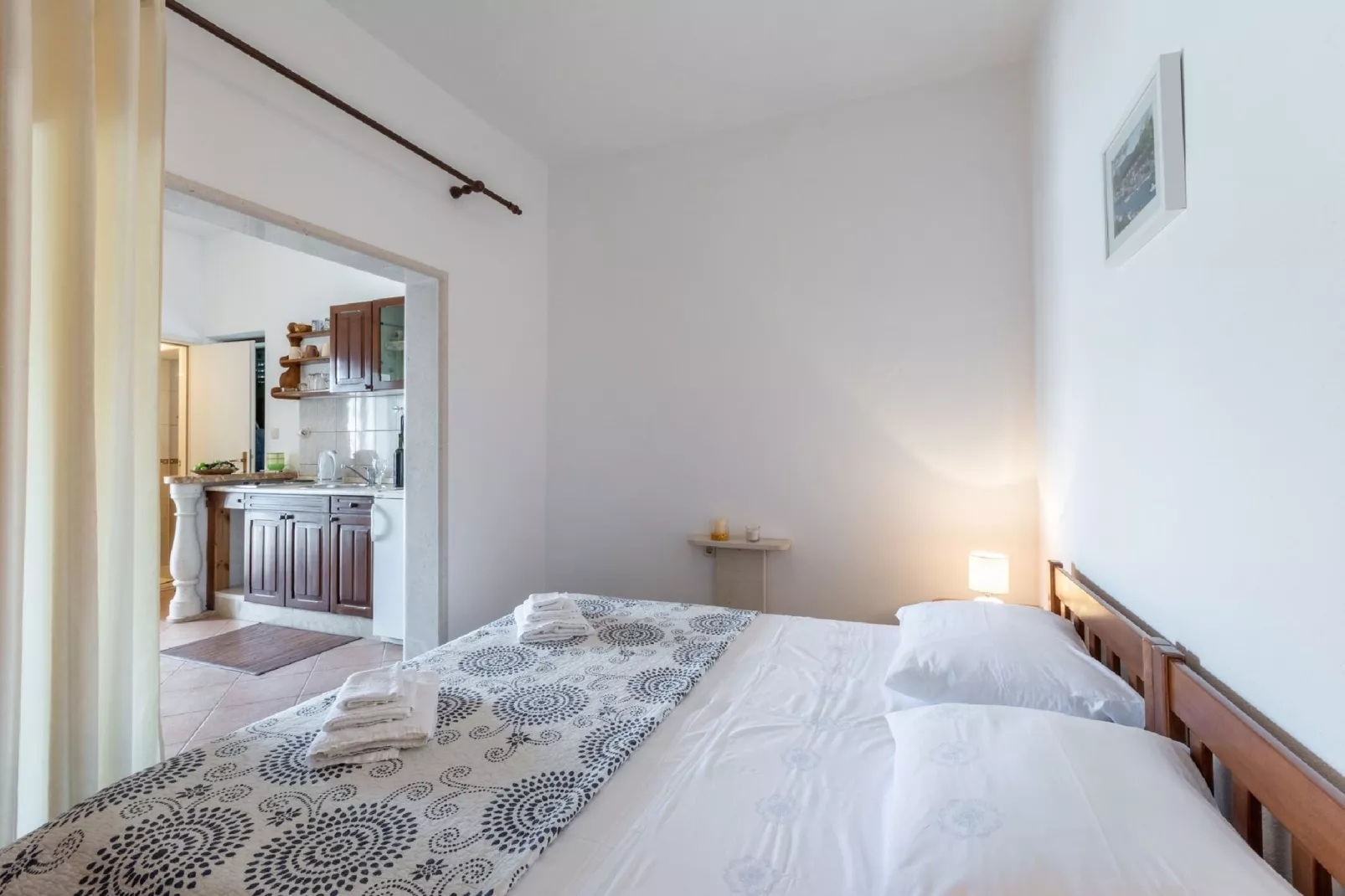 Apartments Darija - Studio Apartment with Sea View (ST)-Bedroom