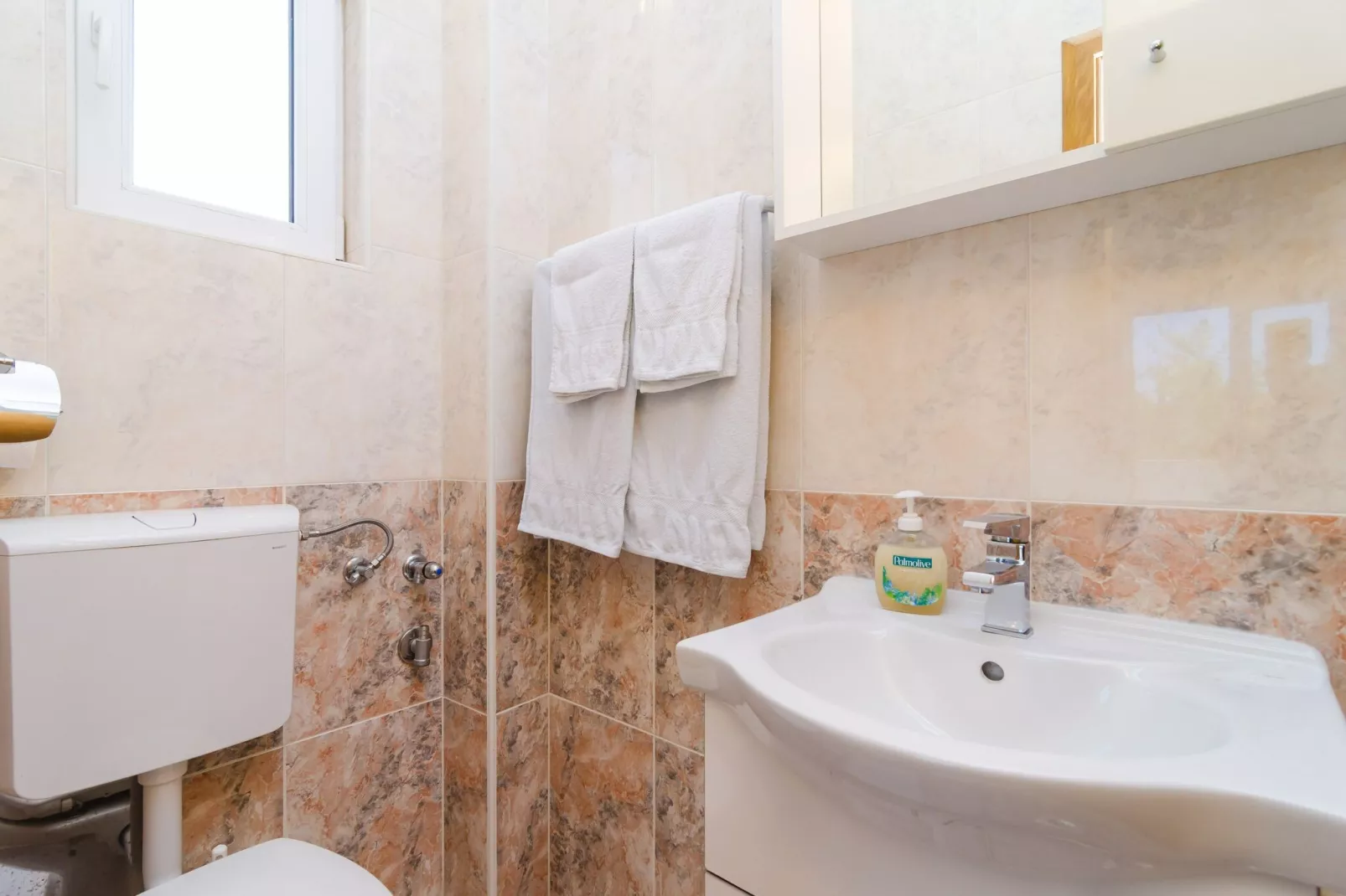 Apartments & Rooms Barišić - Studio Apartment with Balcony and Garden View (First Floor)-APT 9-Bathroom