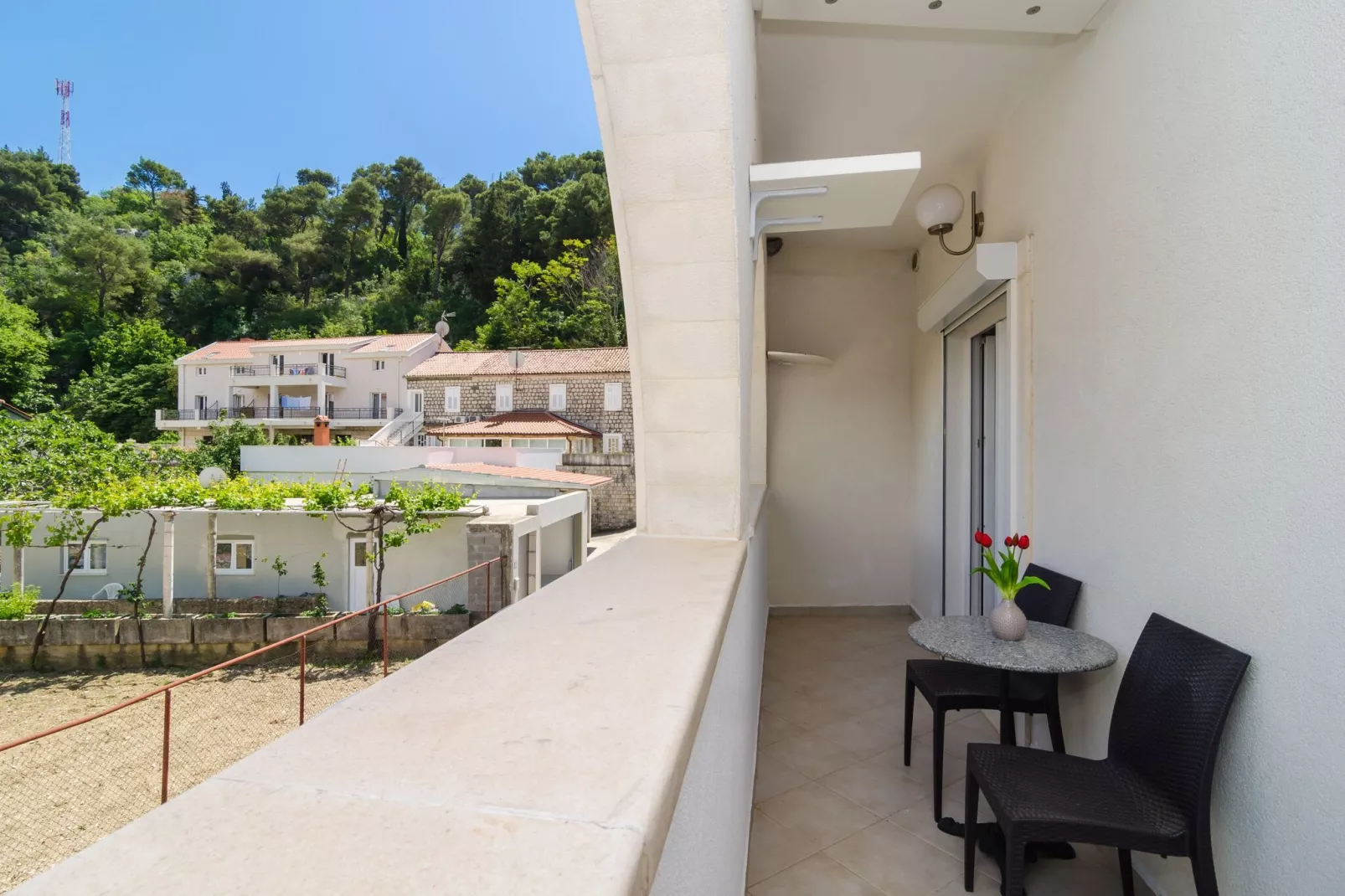 Apartments & Rooms Barišić - Studio Apartment with Balcony and City View (Second Floor) (Apt 14)-Terrace balcony