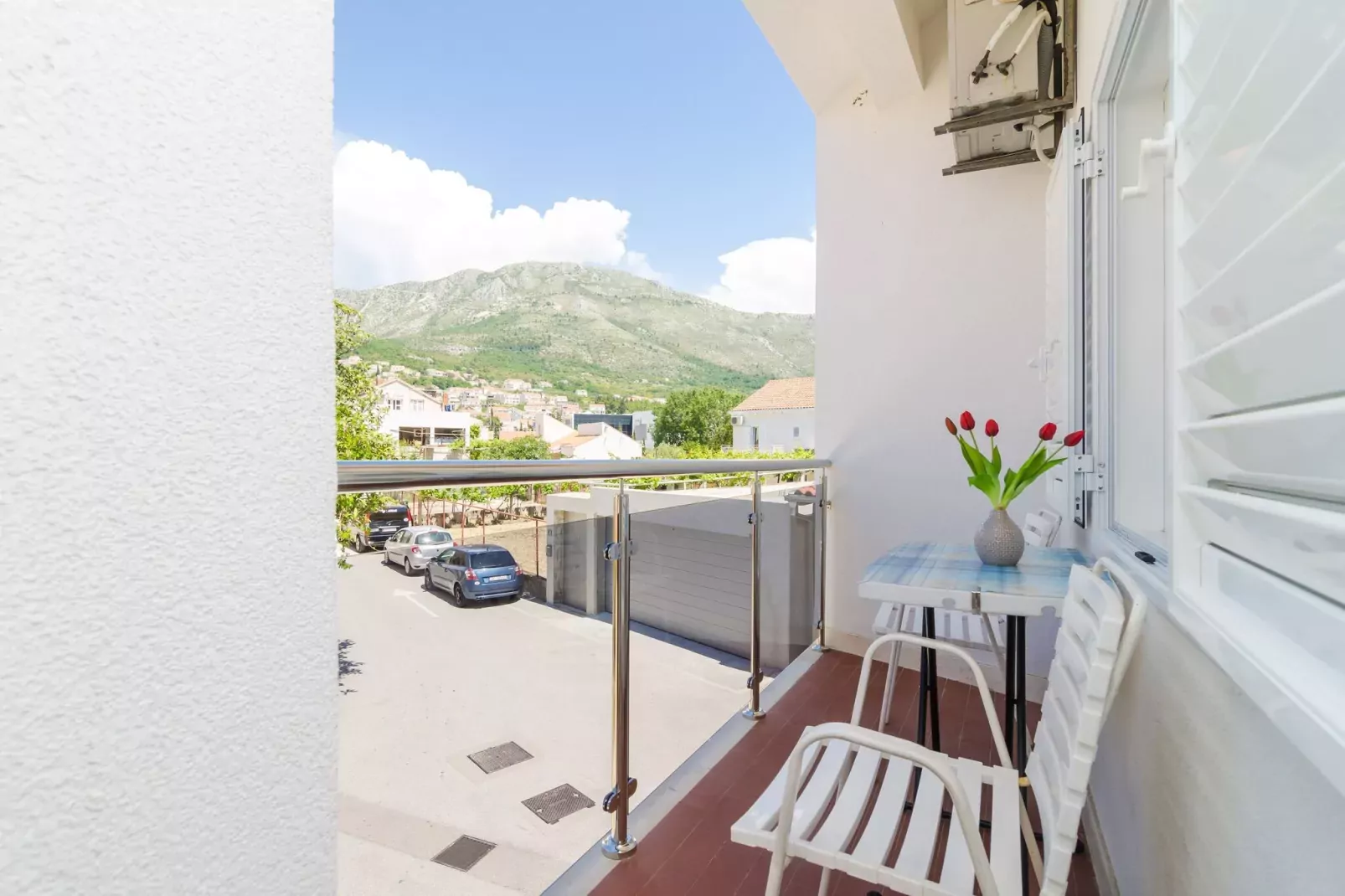 Apartments & Rooms Barišić-Comfort One Bedroom Apartment with Balcony and Garden View (Apt Preko-5)-Terrace balcony