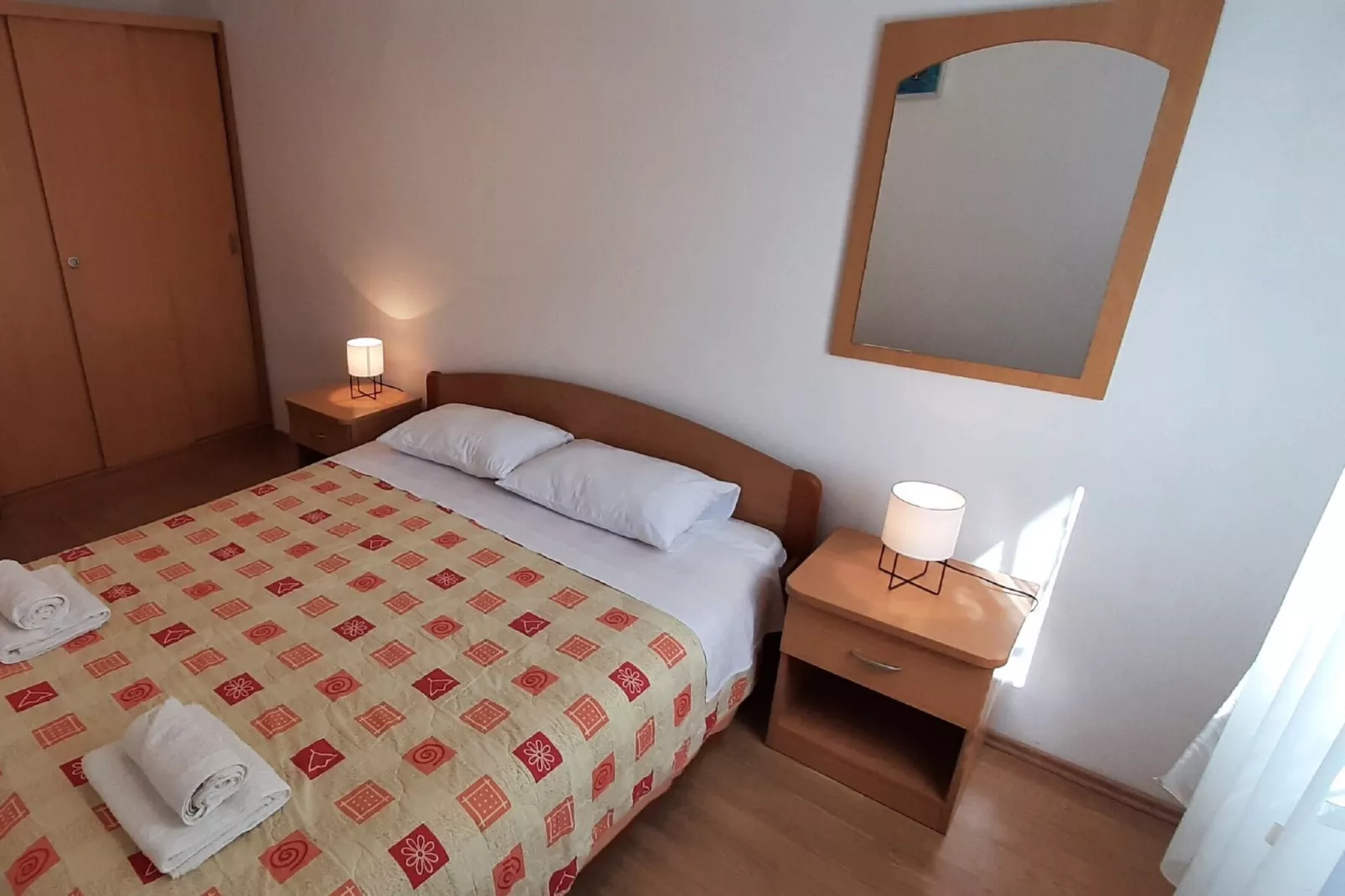 Apartment Classic Korčula - Two Bedroom Apartment with Terrace and Sea View-Bedroom