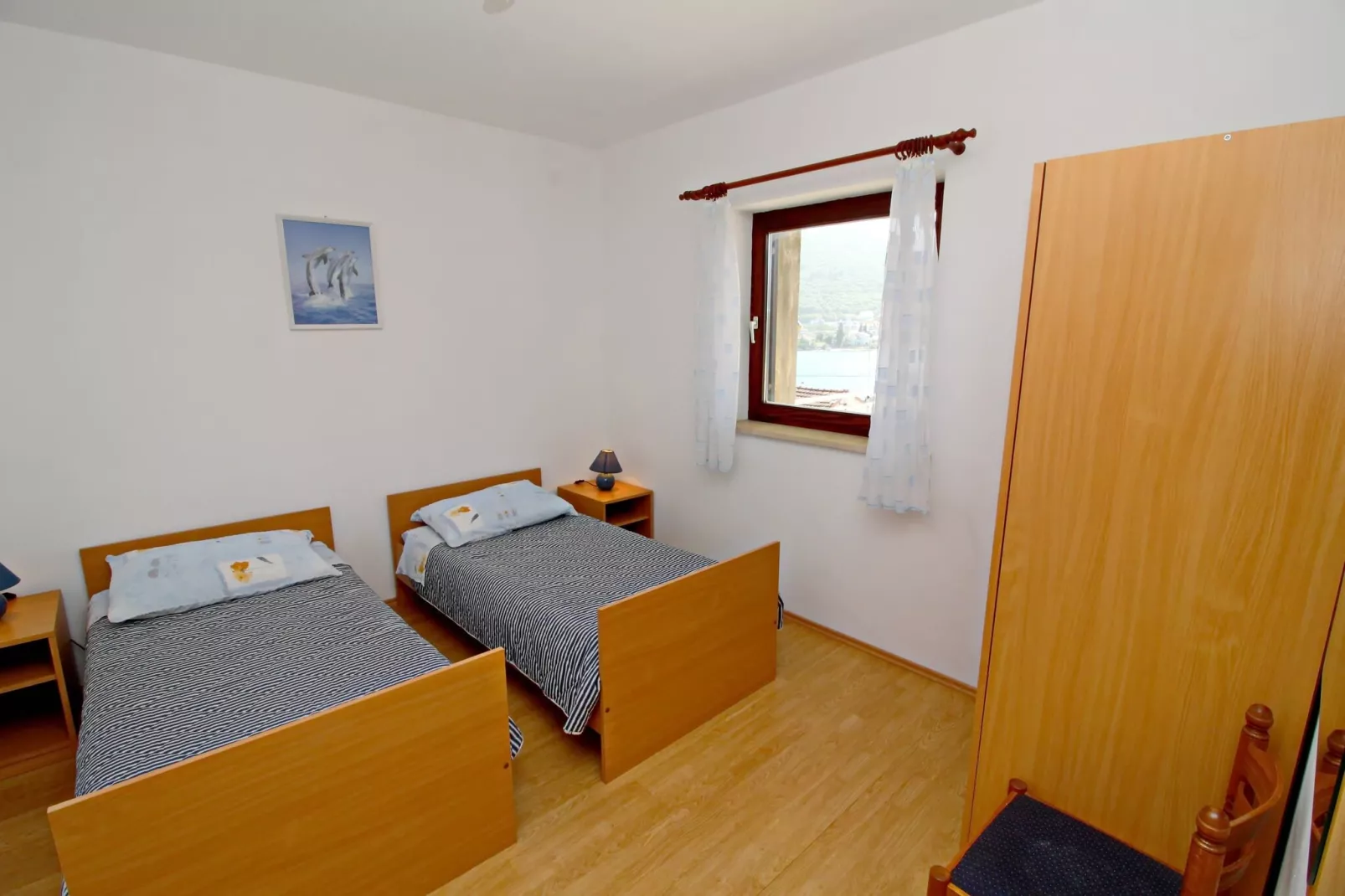 Apartment Classic Korčula - Two Bedroom Apartment with Terrace and Sea View-Bedroom