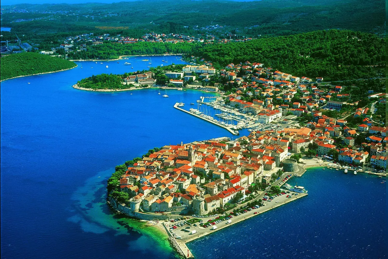 Apartment Classic Korčula - Two Bedroom Apartment with Terrace and Sea View-View