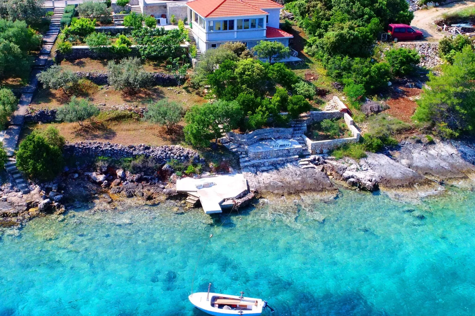 Holiday Home Katica - One Bedroom Holiday Home with Terrace and Sea View-Aussicht