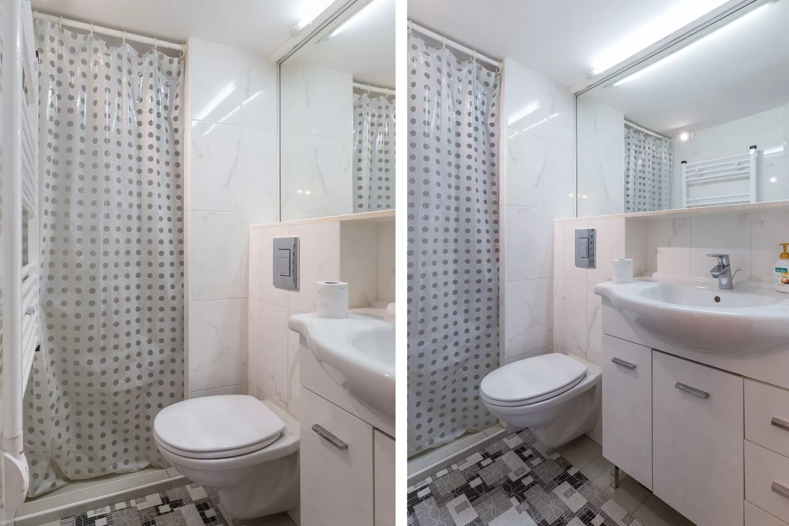 Studio Adriatic View - Studio Apartment with Sea View-Bathroom