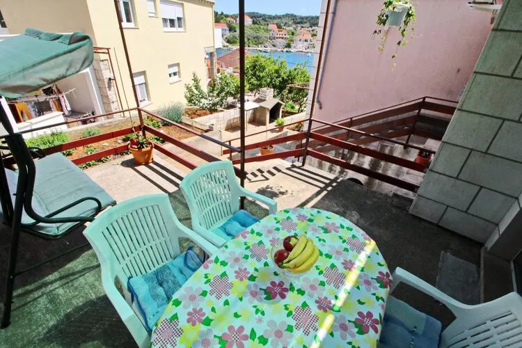 Apartments Radojković Lumbarda -One Bedroom Apartment with Terrace and Partial Sea View(A1)-Terrace