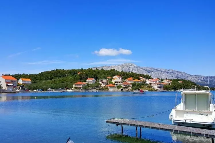 Apartments Radojković Lumbarda - Comfort Two Bedroom Apartment with Terrace and Sea View (A2)-View