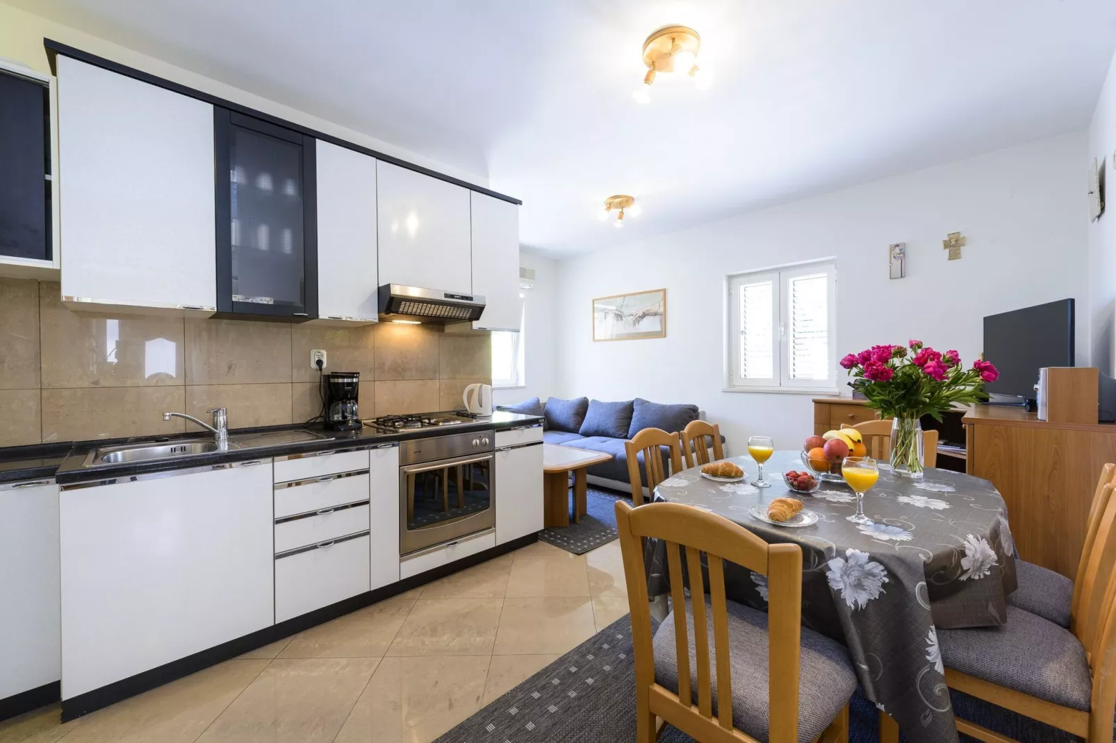 Apartment Tija - Two Bedroom Apartment with Balcony and Partial Sea View(A4+2)-Kitchen