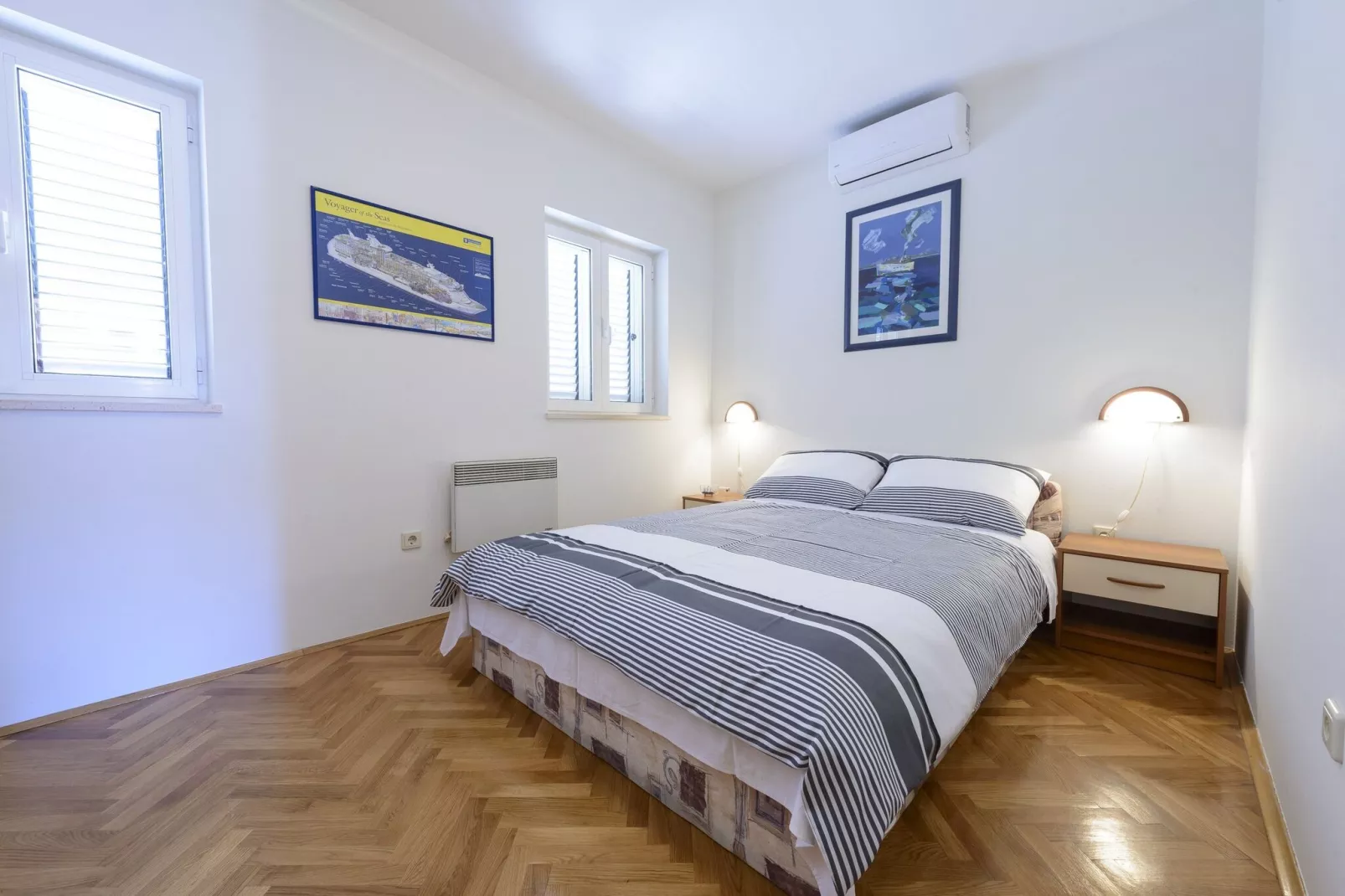 Apartment Tija - Two Bedroom Apartment with Balcony and Partial Sea View(A4+2)-Bedroom