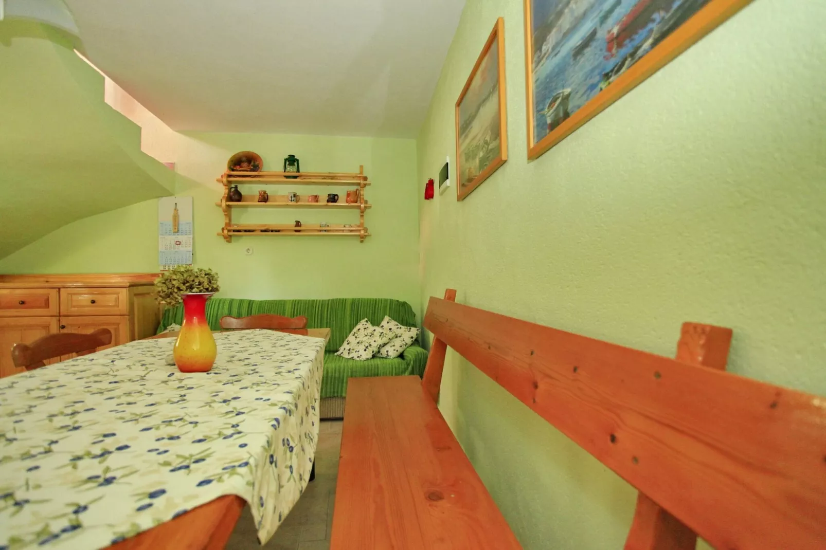 Stone House Oreb's Cottage - Two Bedroom Stone House with Terrace and Garden View-Salle à manger