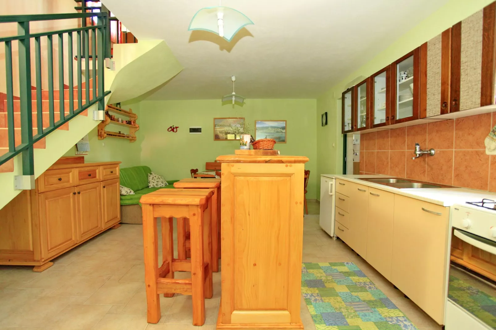 Stone House Oreb's Cottage - Two Bedroom Stone House with Terrace and Garden View-Cuisine
