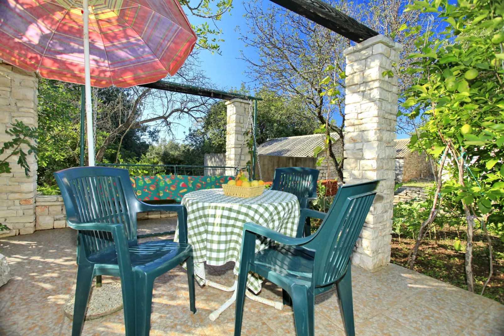 Stone House Oreb's Cottage - Two Bedroom Stone House with Terrace and Garden View-Terrasse