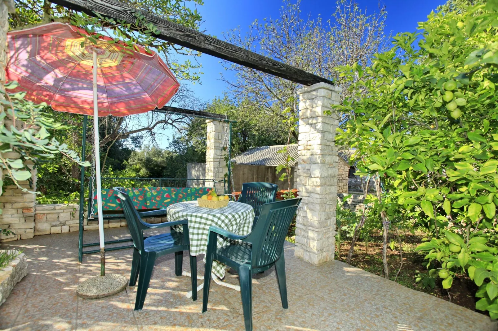 Stone House Oreb's Cottage - Two Bedroom Stone House with Terrace and Garden View-Terrasse