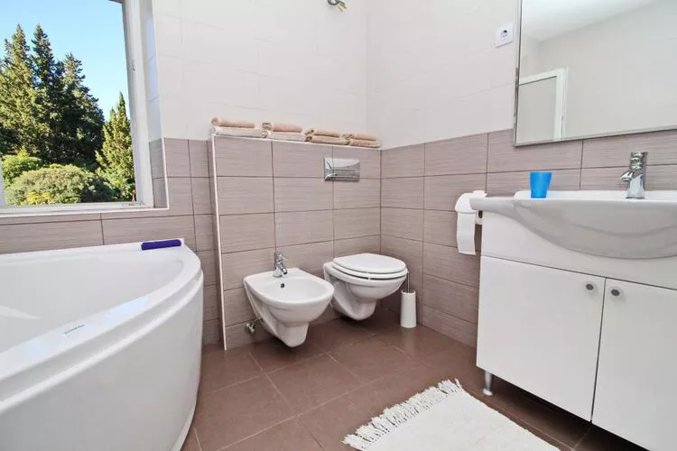 Apartment Lucija Vela Luka - Two Bedroom Apartment with Terrace and Garden View-Badezimmer