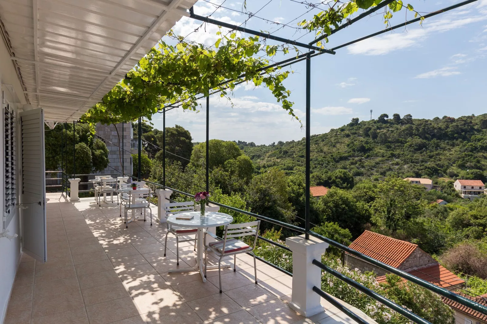 Apartments Miskovic - Studio Apartment with Balcony and Sea View (East)-Terrace