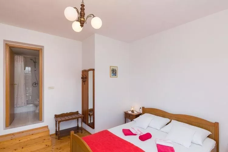 Apartments Miskovic - Duplex One Bedroom Apartment with Balcony and Sea View (West)-Bedroom