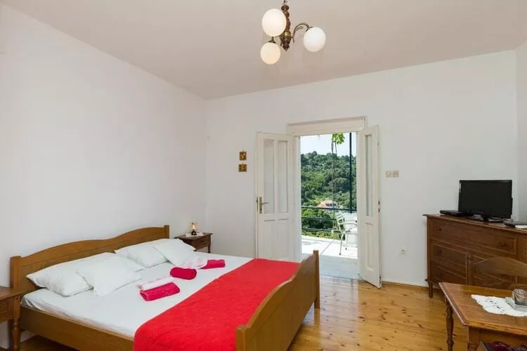 Apartments Miskovic - Duplex One Bedroom Apartment with Balcony and Sea View (West)-Bedroom