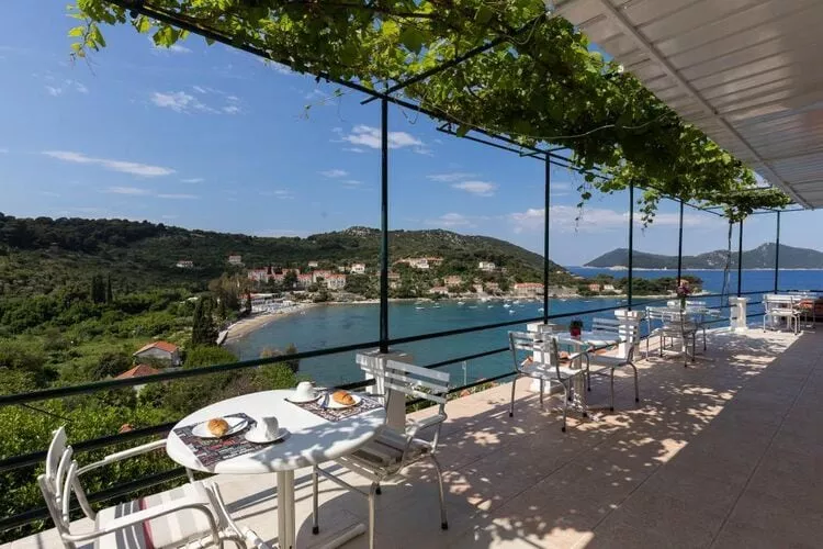 Apartments Miskovic - Duplex One Bedroom Apartment with Balcony and Sea View (West)-Terrace