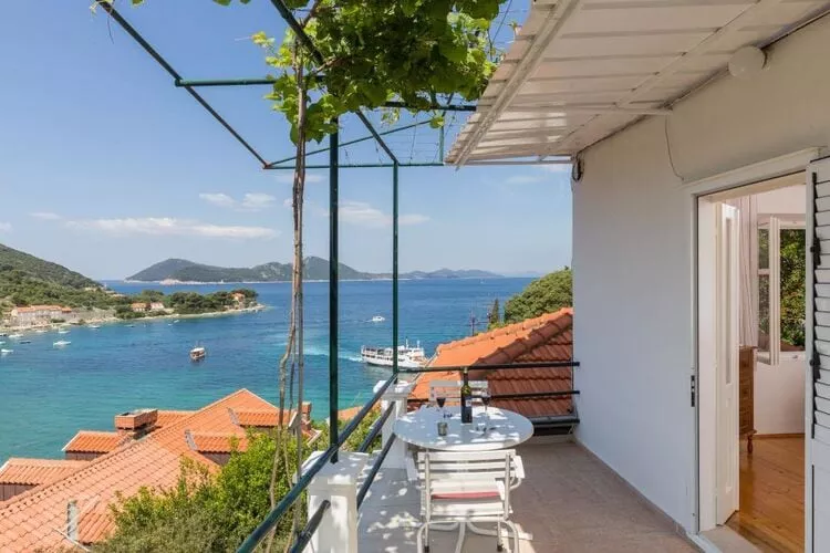 Apartments Miskovic - Duplex One Bedroom Apartment with Balcony and Sea View (West)-Terrace