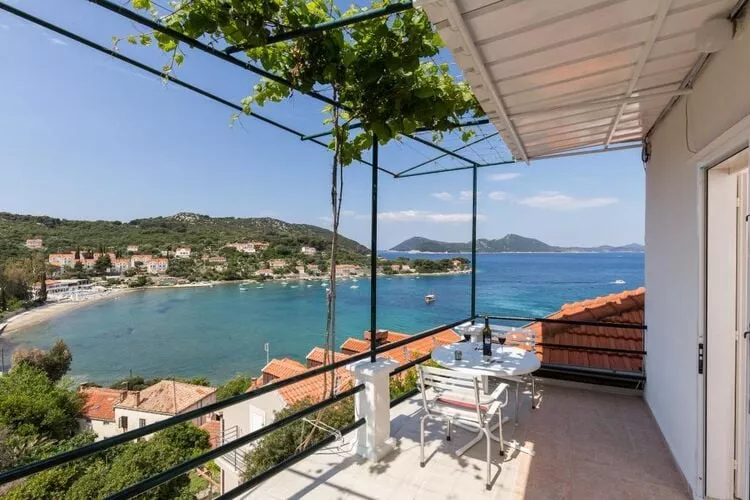 Apartments Miskovic - Duplex One Bedroom Apartment with Balcony and Sea View (West)-Terrace