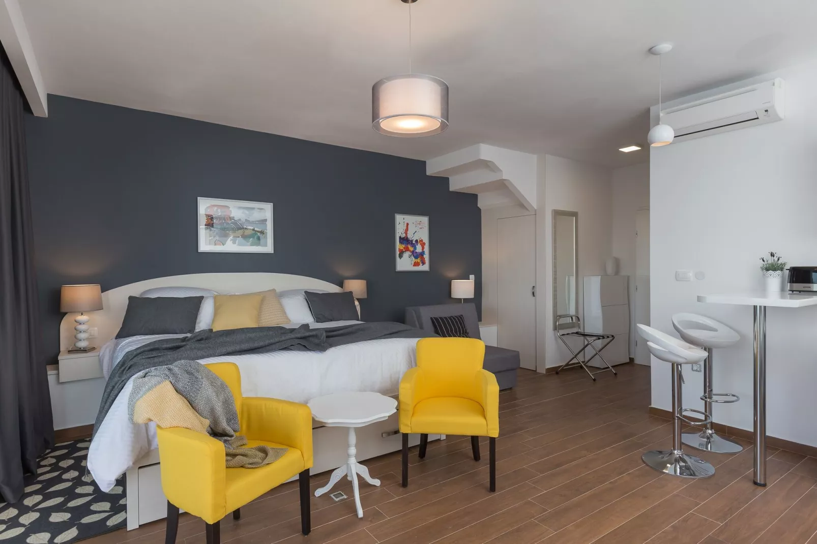 Amorino of Dubrovnik Apartments - Studio Apartment with Terrace and Sea View (Apartment Lavanda)-Bedroom