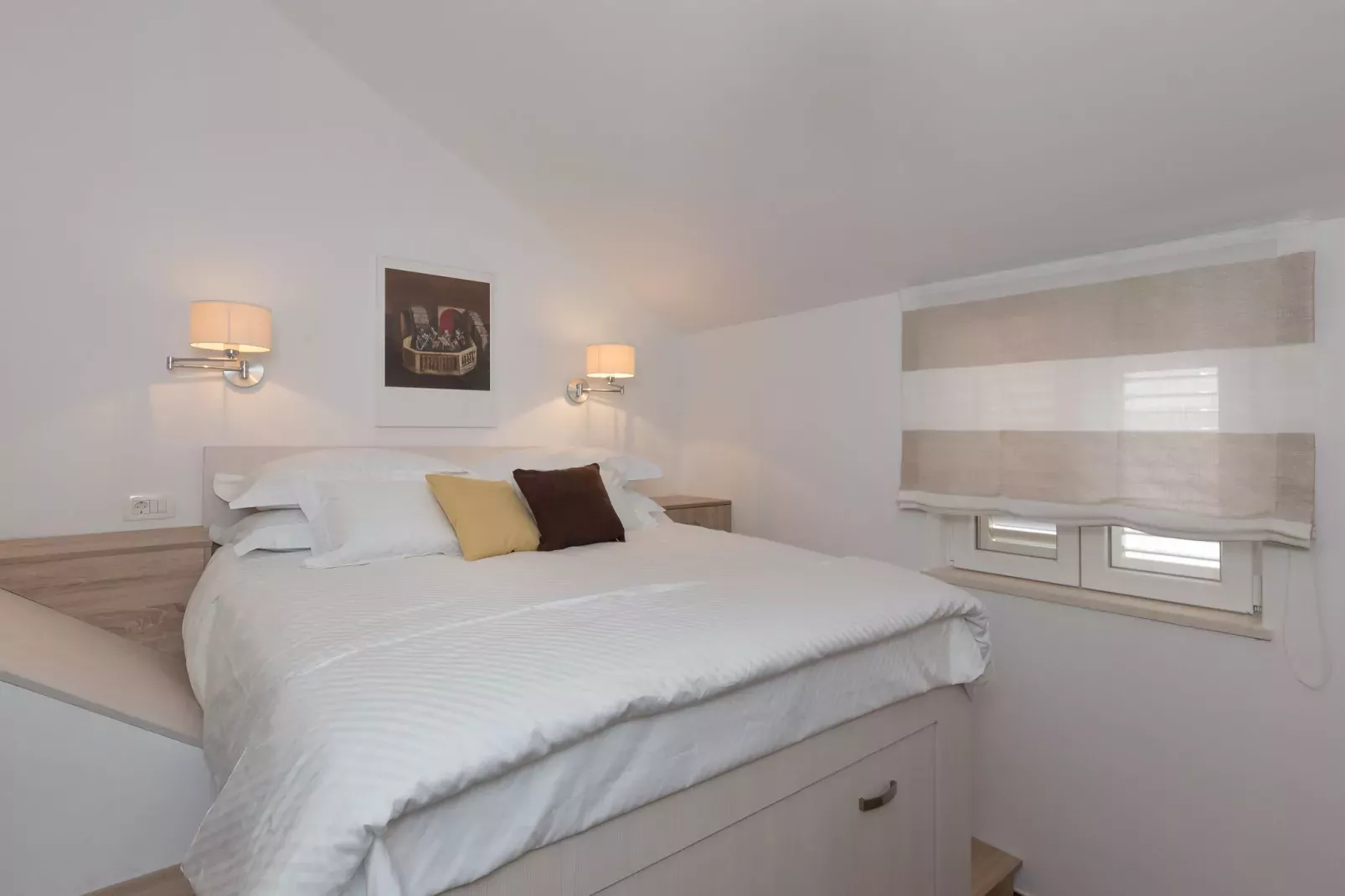 Amorino of Dubrovnik Apartment - Two Bedroom Apartment with Terrace and Sea View (Apartment Ruzmarin)-Chambre