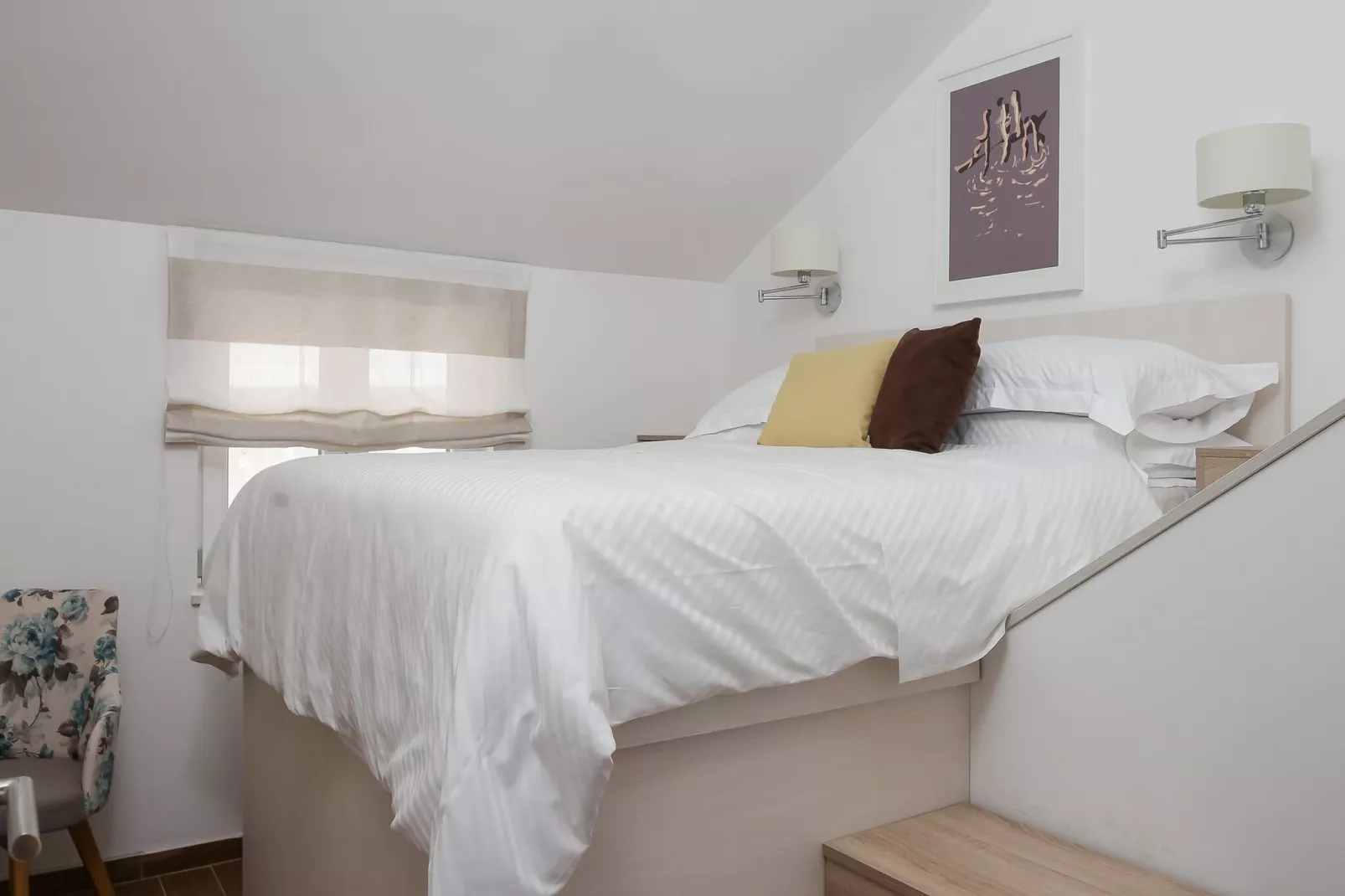 Amorino of Dubrovnik Apartments - One Bedroom Apartment with Balcony and Sea View (Apartment Maslina)-Schlafzimmer