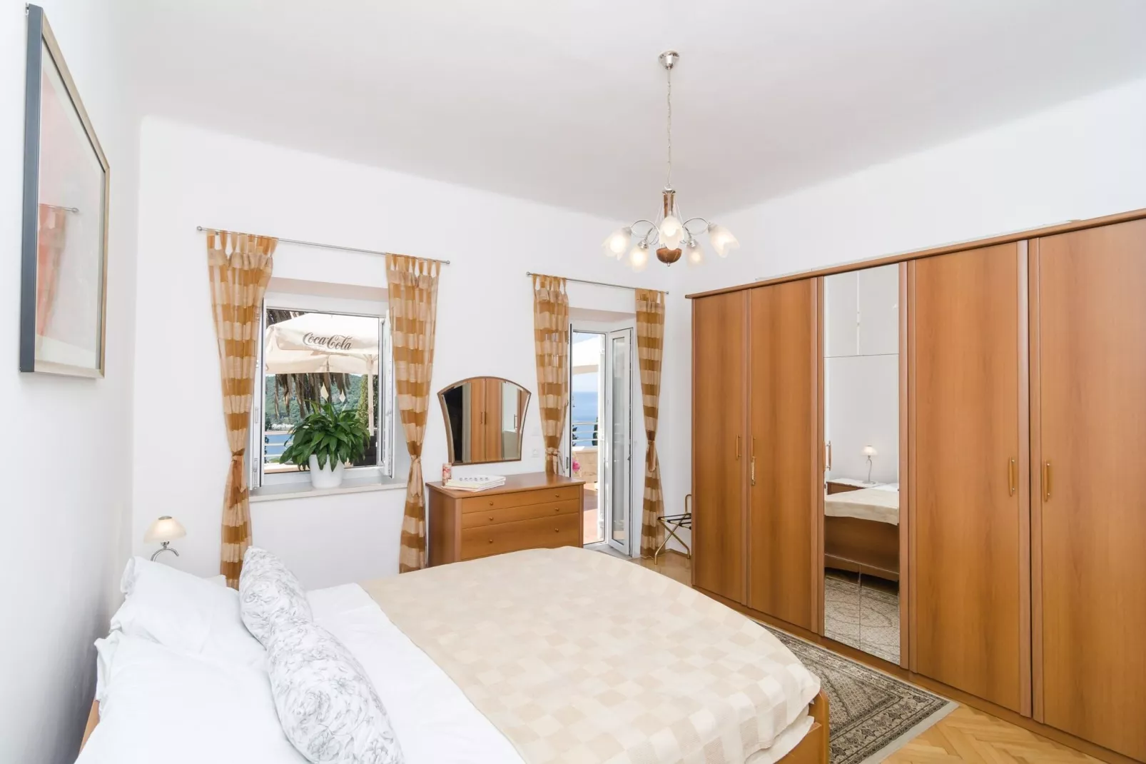 Apartments Davor - Two Bedroom Apartment with Sea View and Terrace-Bedroom