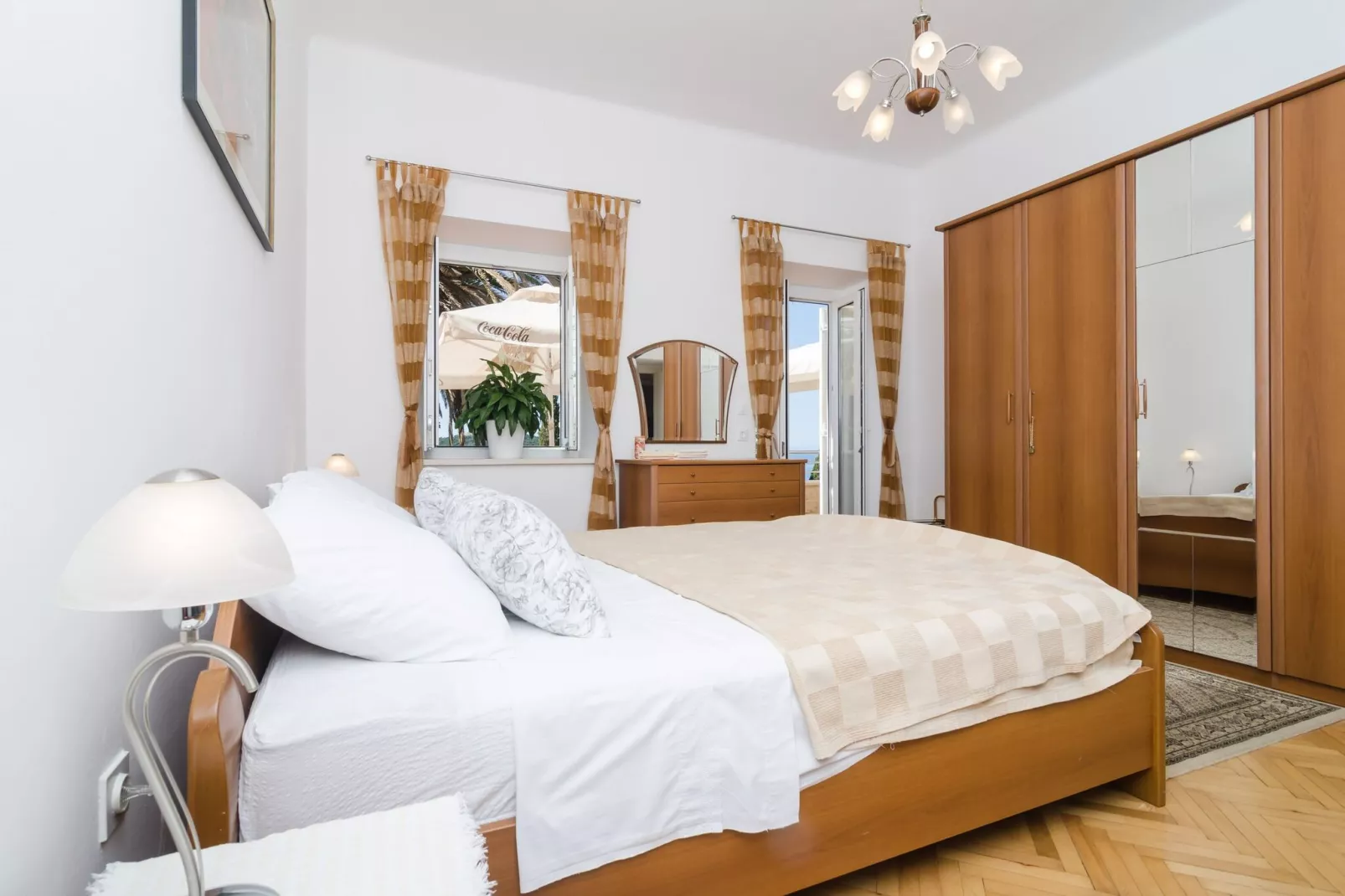 Apartments Davor - Two Bedroom Apartment with Sea View and Terrace-Bedroom