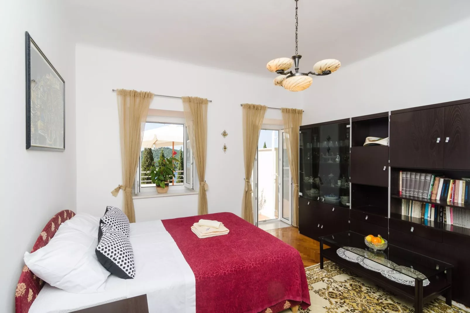 Apartments Davor - Two Bedroom Apartment with Sea View and Terrace-Bedroom