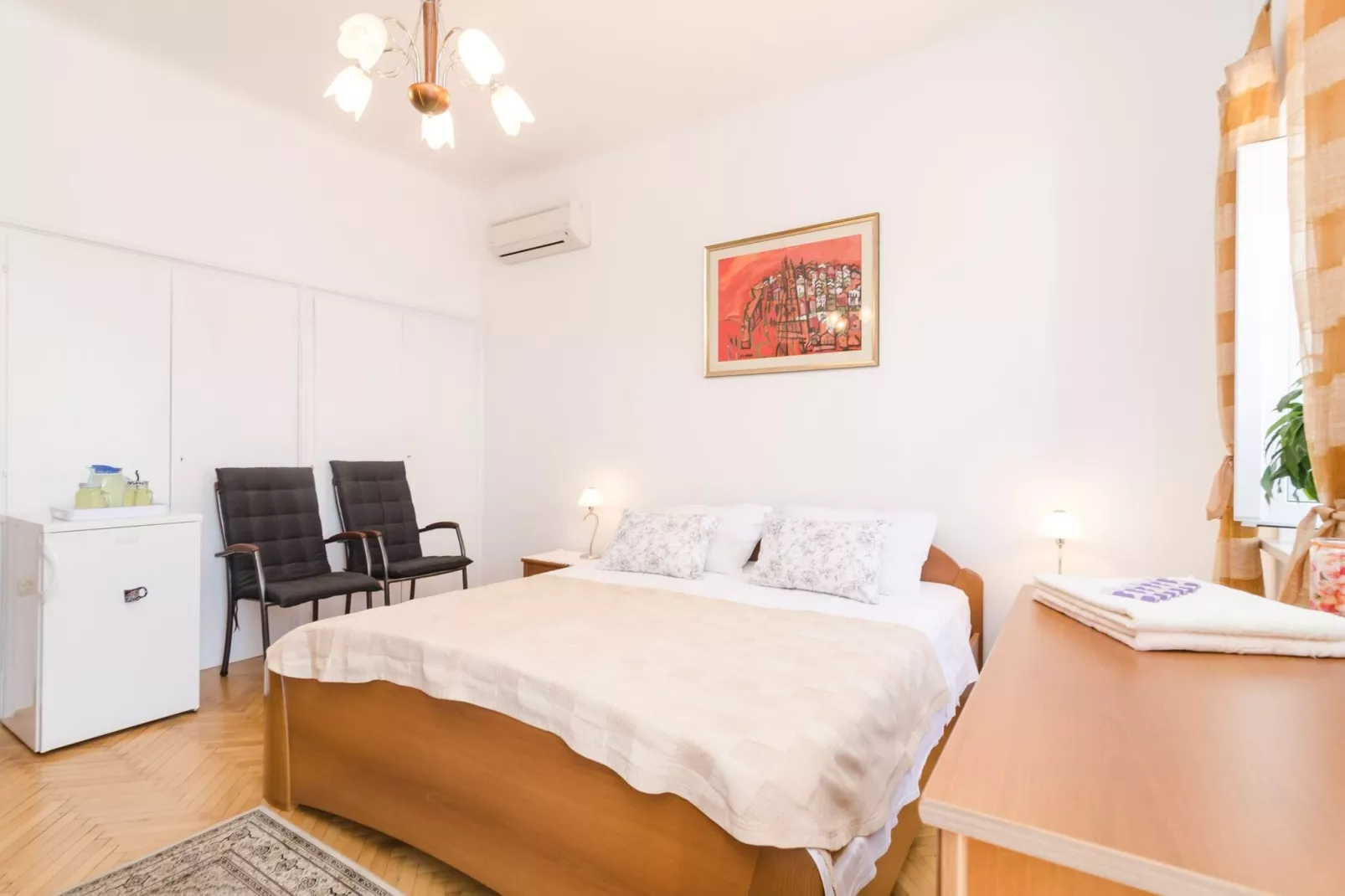 Apartments Davor - Two Bedroom Apartment with Sea View and Terrace-Bedroom