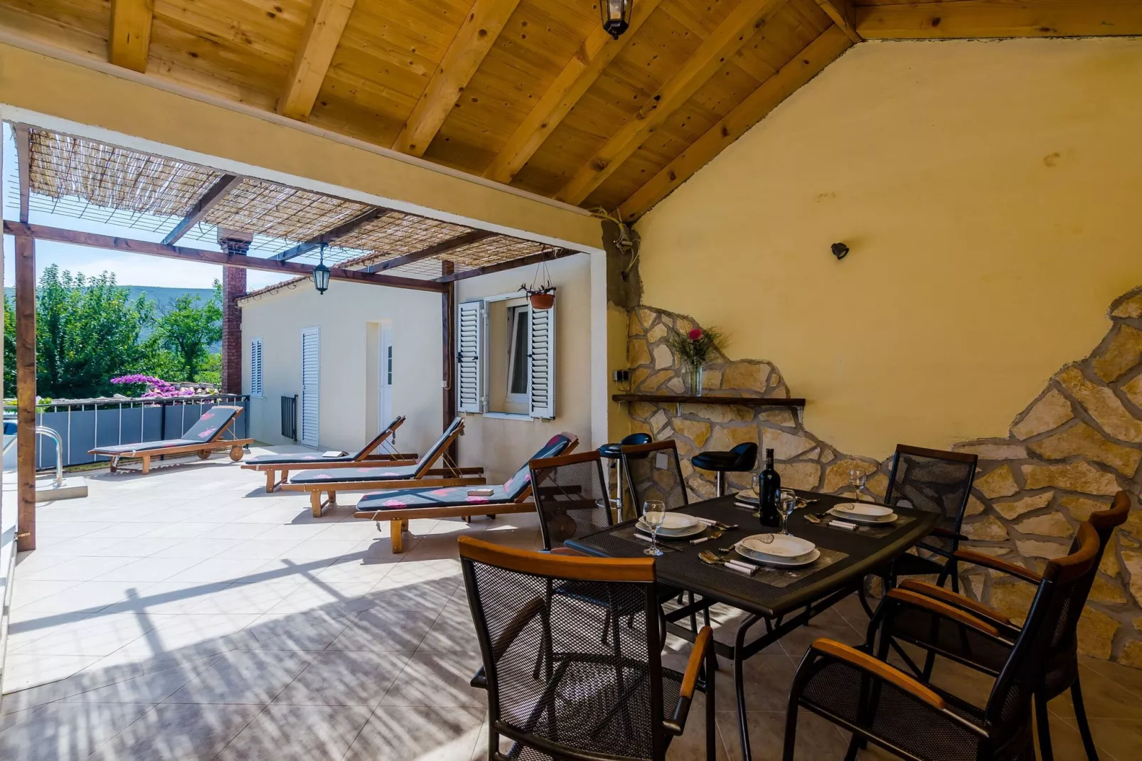 Villa Dalmatian Gem - Two-Bedroom Villa with Terrace and Swimming Pool-Outdoor
