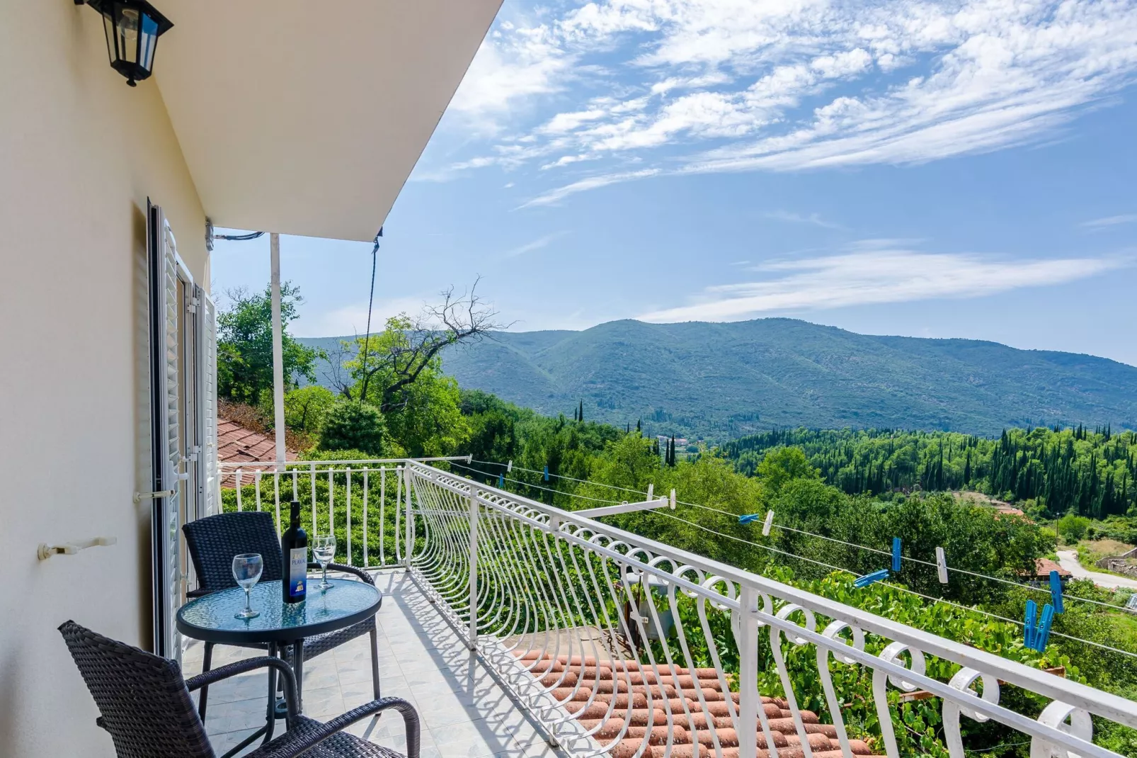 Villa Dalmatian Gem - Two-Bedroom Villa with Terrace and Swimming Pool-Terrace balcony