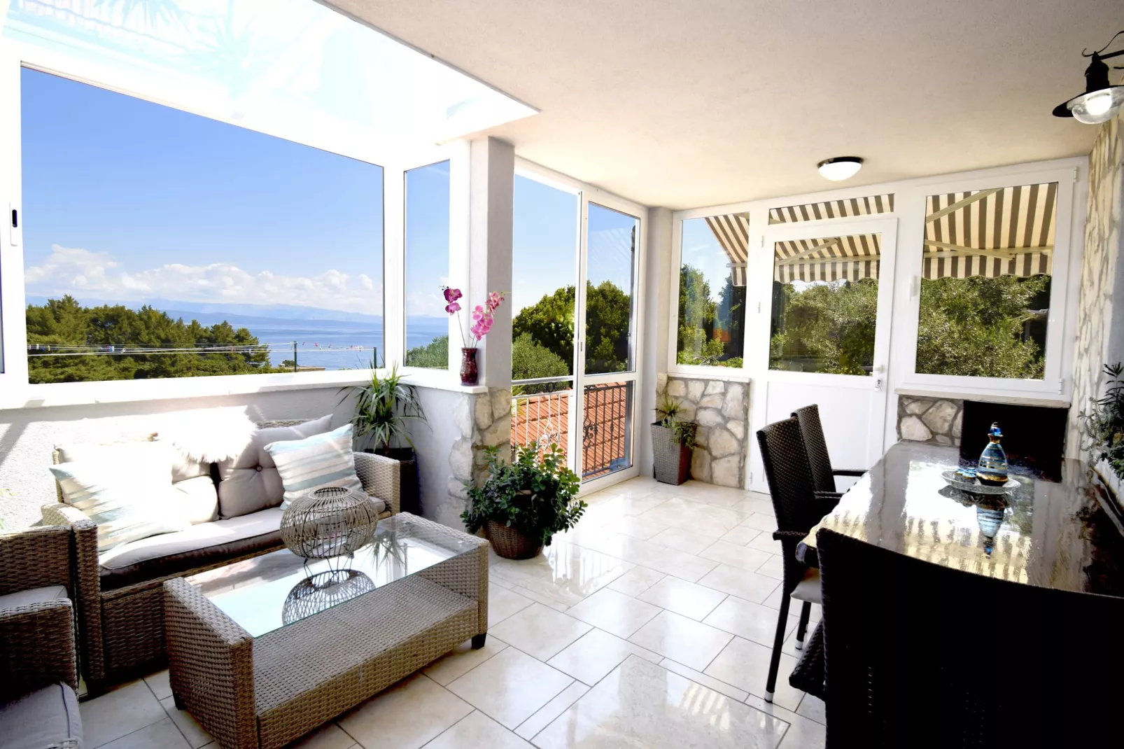 Stone House Blaca - Two Bedroom Stone House with Terrace and Sea View-Terrace