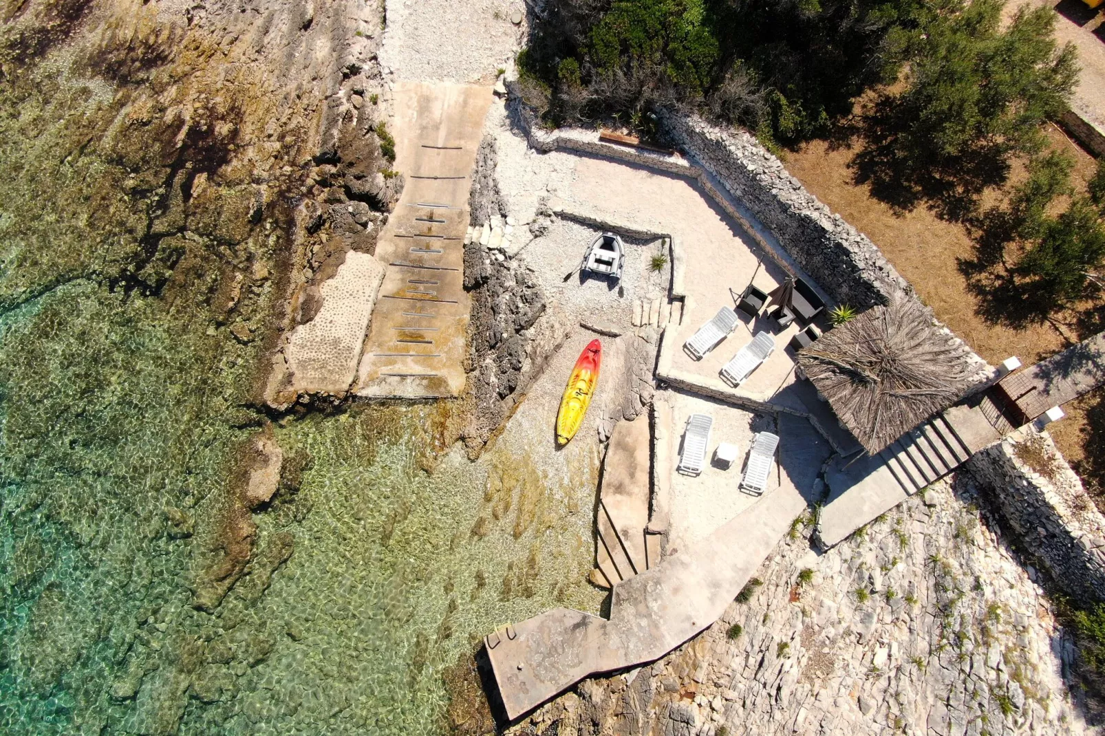 Stone House Blaca - Two Bedroom Stone House with Terrace and Sea View-View