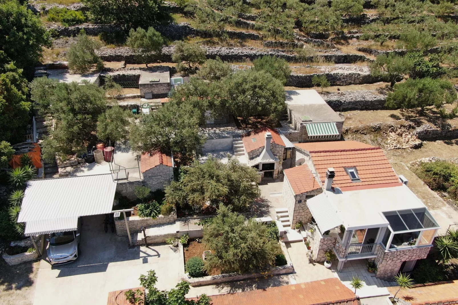 Stone House Blaca - Two Bedroom Stone House with Terrace and Sea View-View