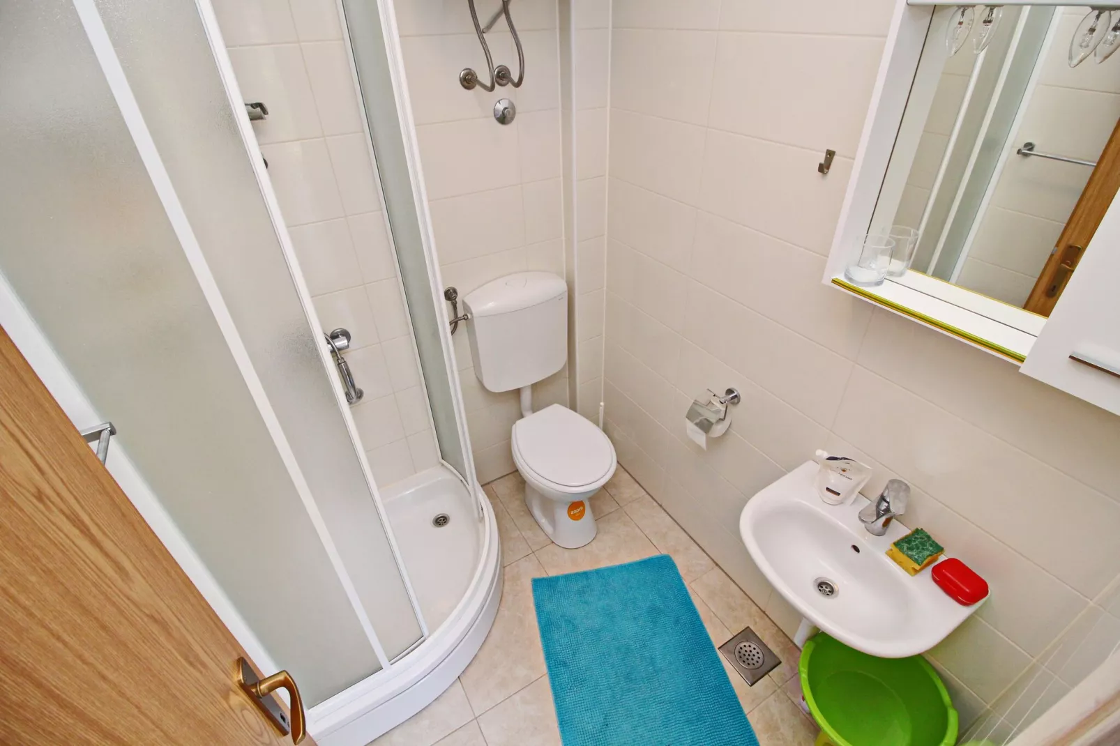 Apartments Nodilo - One Bedroom Apartment with Balcony and Sea View (Apt 1)-Badezimmer