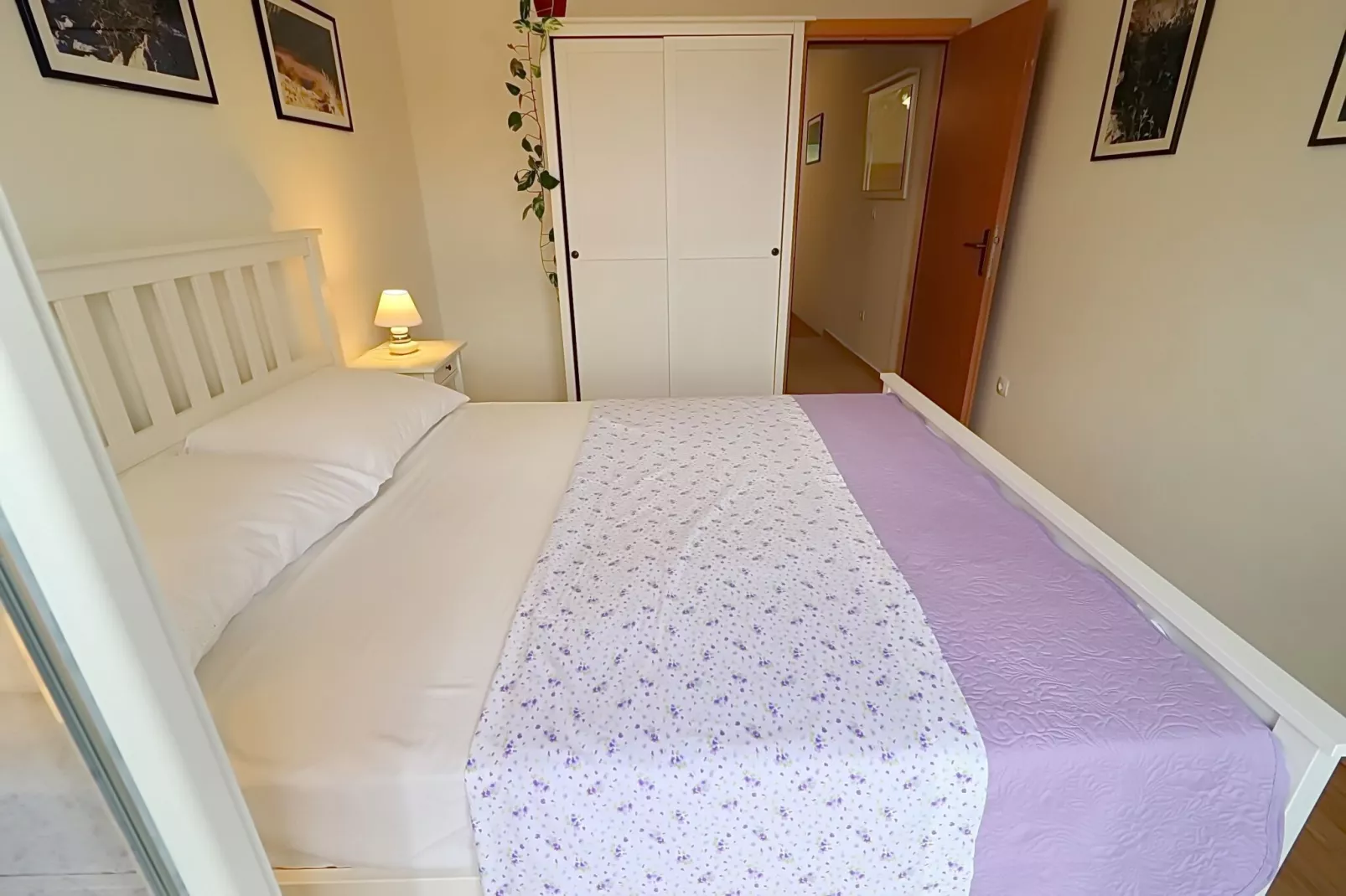 Apartments Nodilo - Comfort One Bedroom Apartment with Balcony and Sea View (Apt 3)-Bedroom