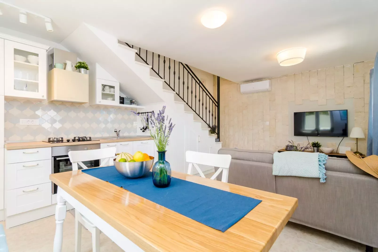 Villa Sofija - Three Bedroom Villa with Terrace and Swimming Pool-Living room