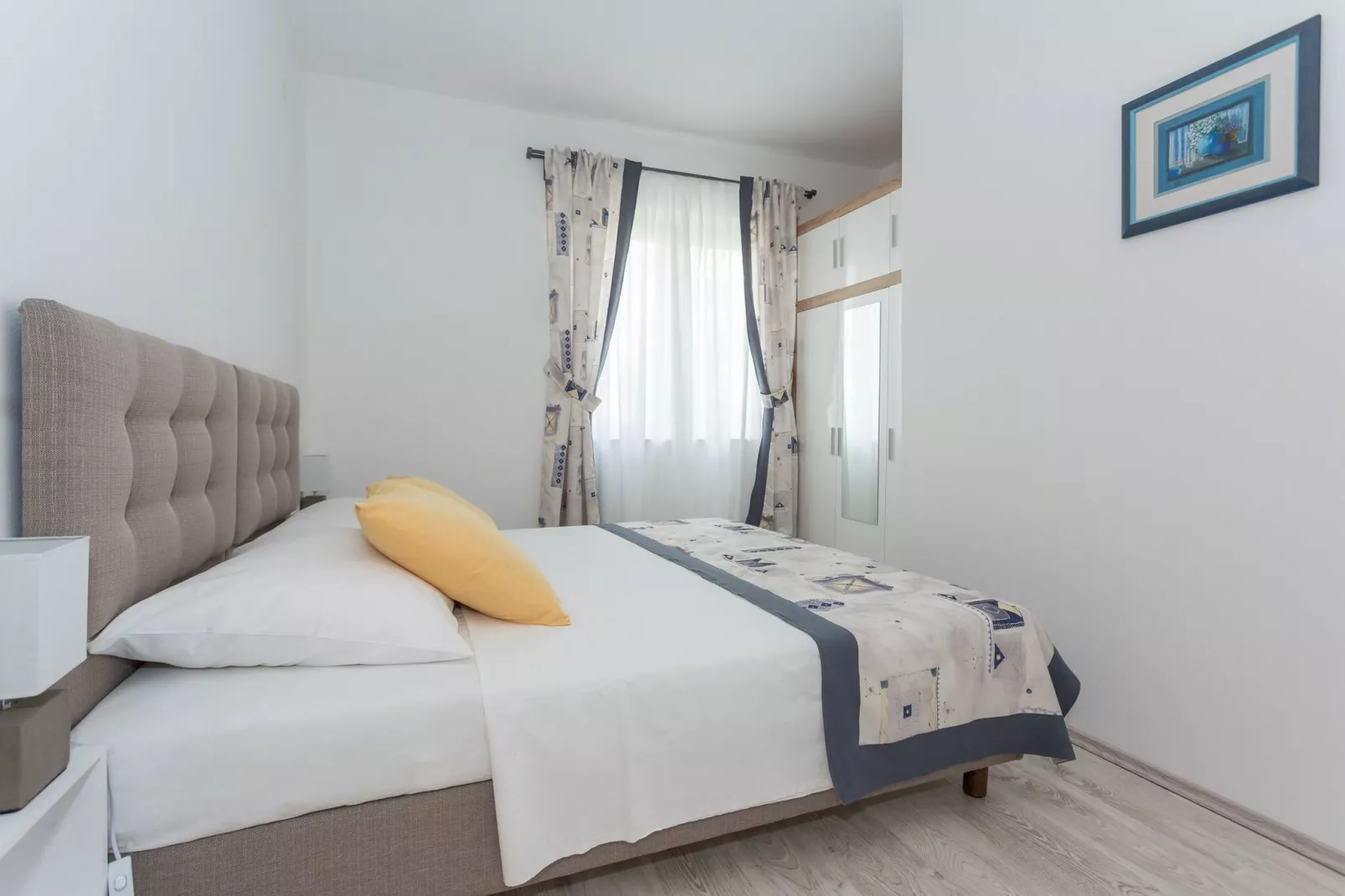 Apartments Oleander Sea View - Three Bedroom Apartment with Terrace and Sea View (Veliki)-Bedroom