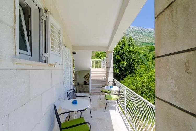 Apartments Peco - Three Bedroom Apartment with Balcony and Sea View-Balcon-terrasse