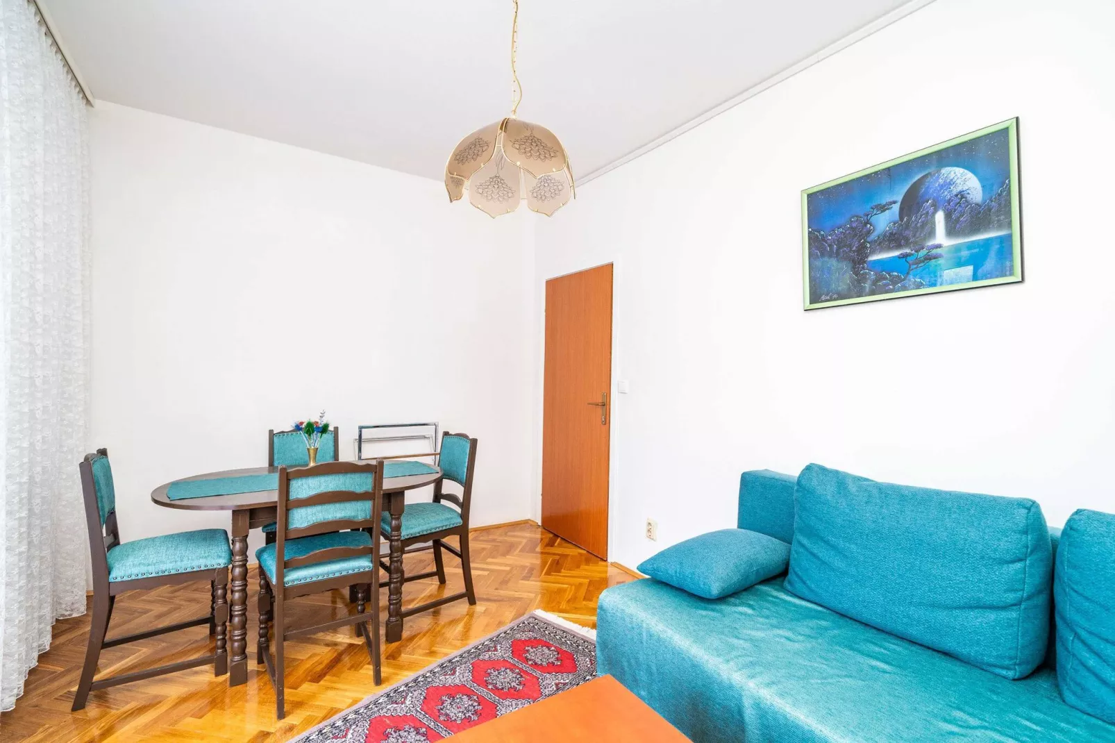 Apartments Peco - Three Bedroom Apartment with Balcony and Sea View-Salon