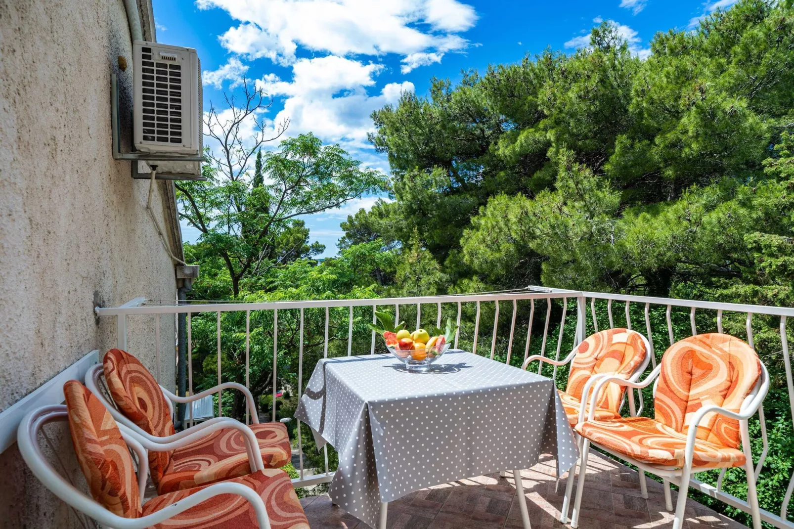 Apartment & Rooms Papa - Studio Apartment with Balcony and Partial Sea View-Outdoor