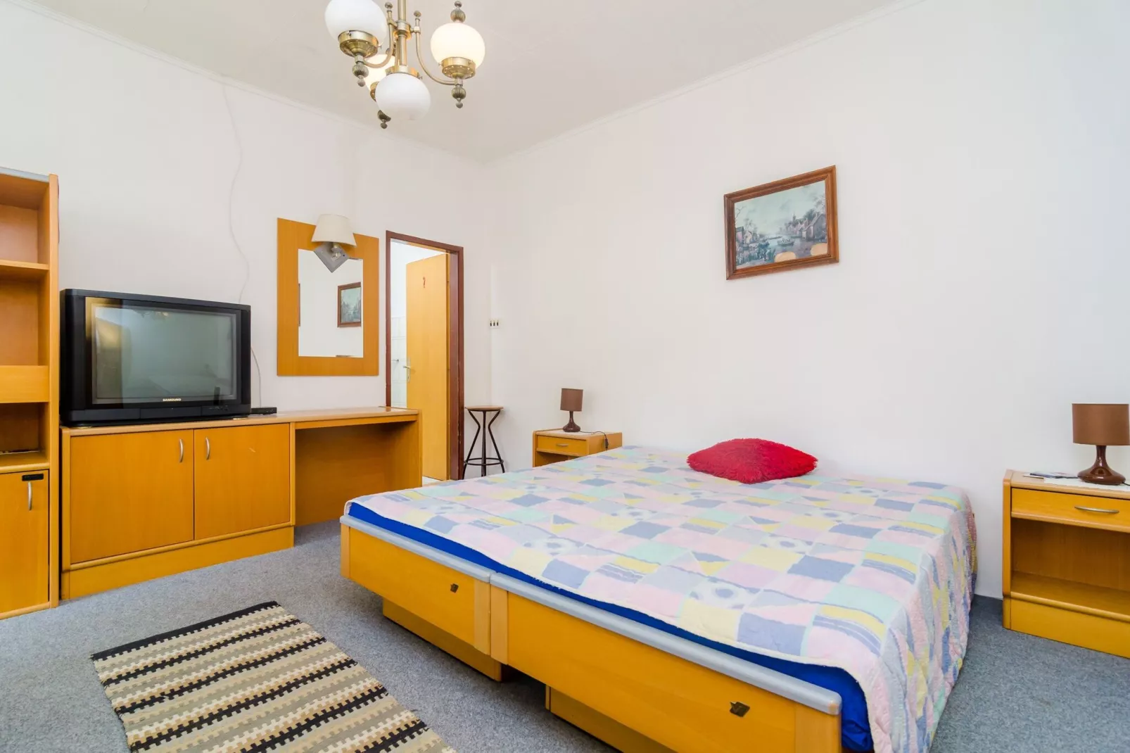 Apartments Rašica Molunat - One Bedroom Apartment with Patio and Sea View (Soba do kamina)-Schlafzimmer